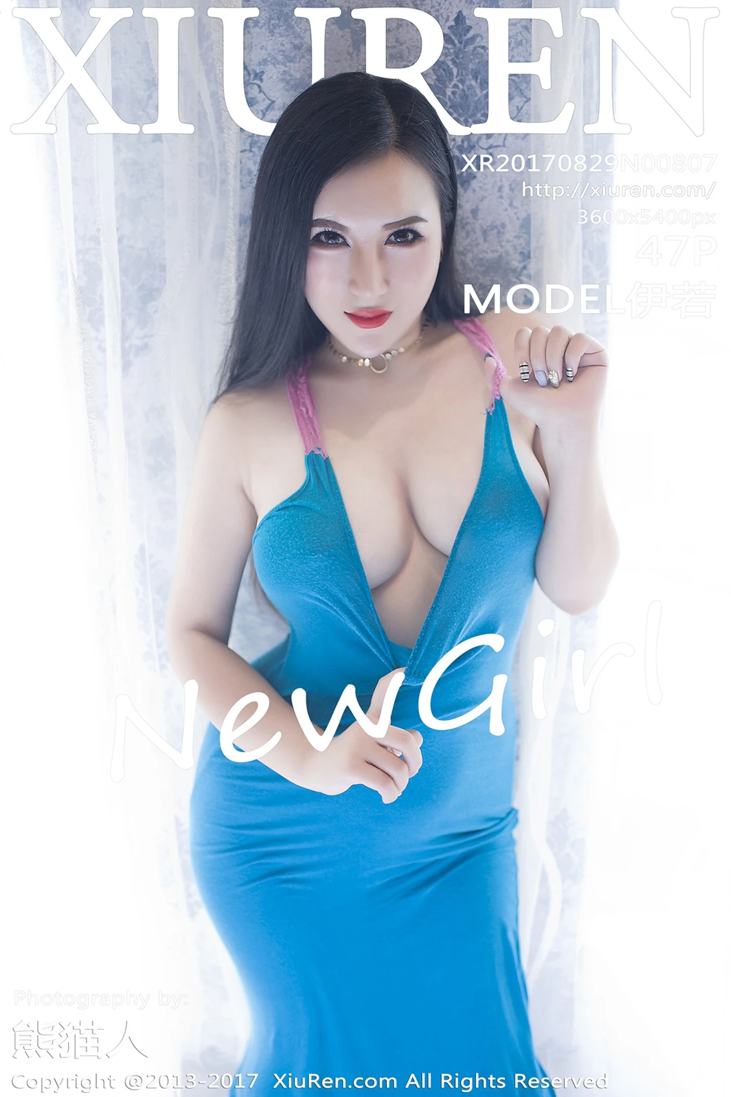 [XiuRen秀人网]No.807_嫩模MODEL伊若白色薄纱蕾丝大尺度秀傲人豪乳诱惑写真47P-秀人网 - XiuRen.Pro